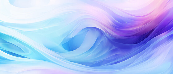 Wall Mural - Elegant Abstract Swirls of Blue and Purple Hues