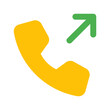 outgoing call flat icon
