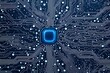 © rizkan - A computer chip is shown in a blue background with many wires and circuits