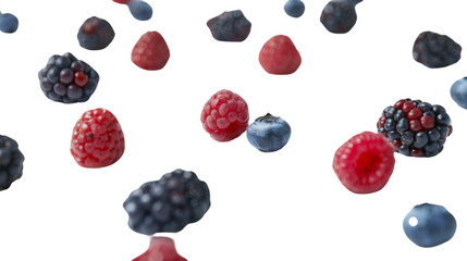 Wall Mural - Wild Berries mix, raspberry, blueberry, blackberry