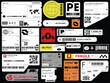 © Saturevibes - Label pack design. Vector graphic asset for streetwear design. Retro futuristic element in Y2K for apparel, clothing and poster design