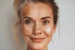 Wrinkle and skin dynamics depicted through mature skin care in age illustration, integrating strategies for rejuvenation, societal skincare effectiveness, and life stage portrait depiction.
