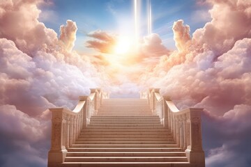 heavenly sky sky architecture staircase.