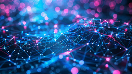 Abstract network information web science technology data center fiber optic cable 5G connection future light
