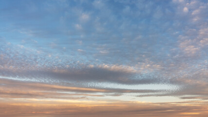Wall Mural - beautiful colorful cloudscapes as seen around sunset.