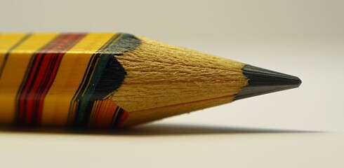 Wall Mural - Close-up of a Sharpened Pencil Tip