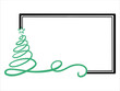 Merry Christmas Frame Background Illustration
