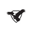Eagle shield security vector logo design 2