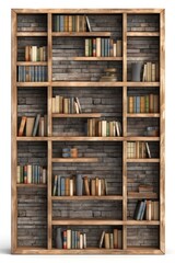 Wall Mural - Furniture bookcase backgrounds bookshelf.