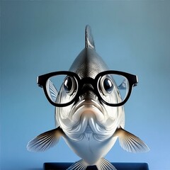 fish with glasses