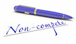 Noncompete Clause Agreement Document Signature Pen Writing 3d Illustration
