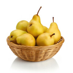 Wall Mural - Chinese pear isolated on white background