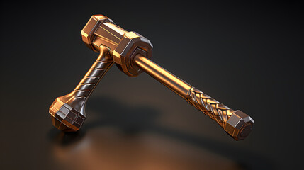 Poster - Hammer mechanic icon 3d