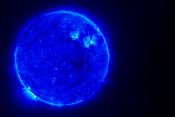 Wall Mural - blue star. elements of this image furnished by nasa