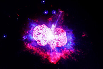 Wall Mural - beautiful cosmic nebula. elements of this image furnished by nasa