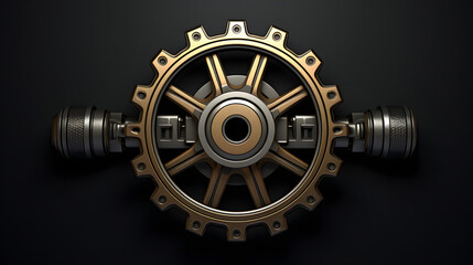 Poster - Wrench machine icon 3d