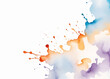 カラフルな水彩による背景イメージ  にじみ ぼかし ハネ スプラッシュ Colorful Watercolor Background Image Blurring Blotting Honeycomb Splash