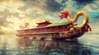 Dragon boat wallpaper
