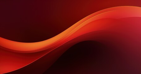 Wall Mural - red and gold gradient waves elegant background