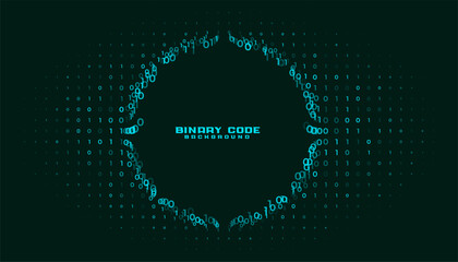 Sticker - modern binary code tech concept background