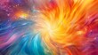 Abstract Swirl of Cosmic Colors and Stardust