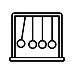 Poster - Newton Cradle icon color editable