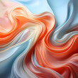 abstract background with silk waves in red. orange and blue colors