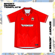 Red Jersey Sublimation Design Full Editable