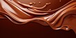 a liquid chocolate swirls