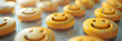 Antidepressants smiley pills depression and health concept