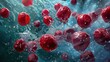 © velvokayd - Detailed 3D rendering of red blood cells, symbolizing biomedical research and cellular biology