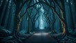 beautiful dark forest