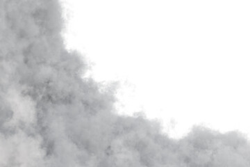 Wall Mural - The corner of the cloud use to decorate the frame with isolated on transparent background - PNG file, 3D rendering illustration, Clip art, cut out and sky element
