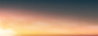Sky Blue with cloud background,Vector Horizon beach sunset with yellow,pink,orange,red in Spring,Panorama beautiful Nature morning sunrise sky in Summer,Banner Romantic Sky landscape background...