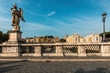 View of Vatican from Ponte Sant'Angelo in Rome, Italy.