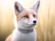 a fox with a collar