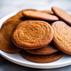 Wall Mural - a plate of cookies on a table