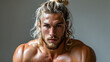 Authentic Mane: Muay Thai Athlete's Natural Look, Pure Grit: Caucasian Warrior's Authentic Hair, True Essence: White Fighter's Natural Style, Genuine Strength: Natural Hair of a Caucasian Athlete
