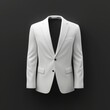 White blazer mockup apparel clothing jacket.