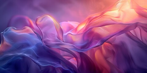 Poster - Purple and pink swirl painting