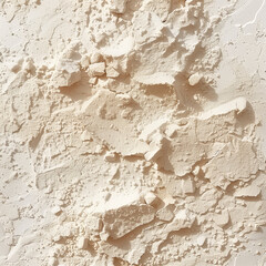Close-up of crumbled beige powder texture for cosmetic background