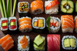 A set of yummy sushi