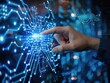© fanjianhua - Finger touch electronic screens and circuits