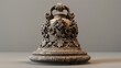highly detailed render of an ornate bell made of stone