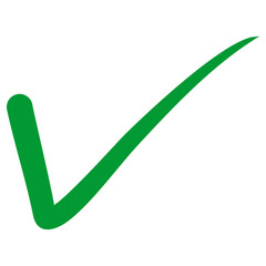 Handwriting Green Check Mark 