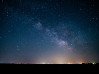 Poster - Nebraska Milky way Sky