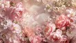 Dreamy Display of Pastel Blossoms in Silky Textures