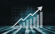 © melhak - Bar Graph Showing Upward Trend - Financial Growth, Data Analysis, Business Reporting
