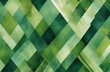 abstract background with green geometric stripes and nature elements