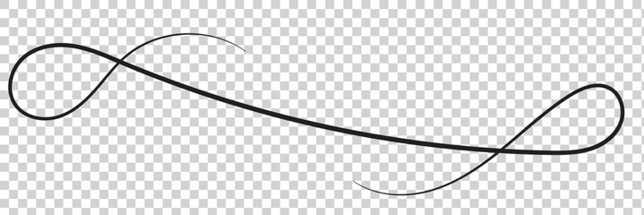 Line squiggle vector decoration element
